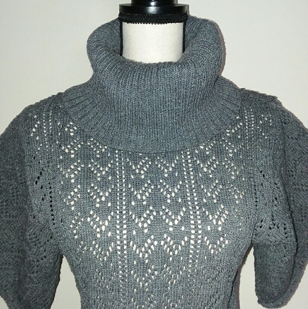 Vintage Suzie Gray Turtleneck Sweater - Size PL